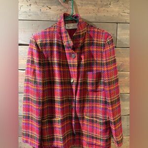 Evan Picone Multicolor Houndstooth Blazer